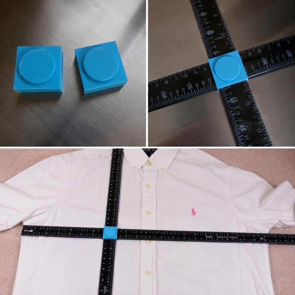 Yardstick Ruler Adapter for Clothing Reseller Tool Blue 2-Pack Measurement Photo